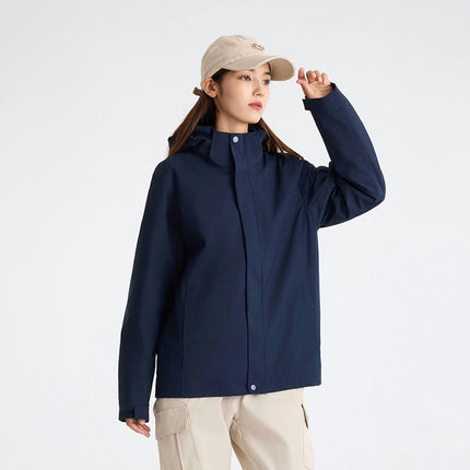 Women's 3-in-1 Jacket with Removable Fleece Lining and Mountaineering Ski Suit Men's Jacket
