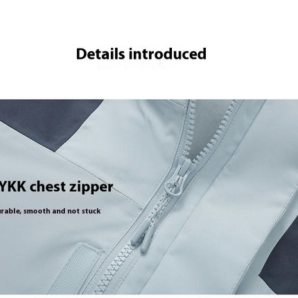 Women's 3-in-1 Jacket with Removable Fleece Lining and Mountaineering Ski Suit Men's Jacket