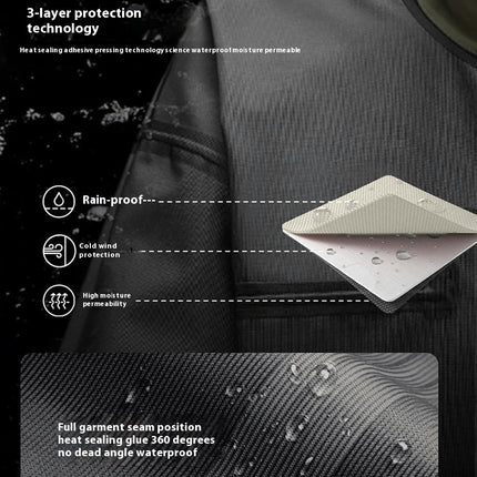 3 in 1 Waterproof Ski Jacket for Men and Women - Down Lined Winter Warm Outerwear