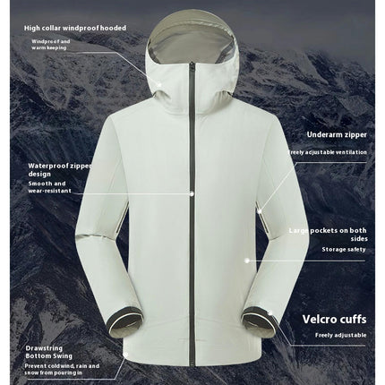 3 in 1 Waterproof Ski Jacket for Men and Women - Mountain Ski Jacket Winter Snow Outerwear