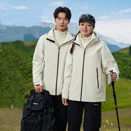 Men's and Women's 3-in-1 Jacket - Windproof, Waterproof and Warm Mountaineering Jacket