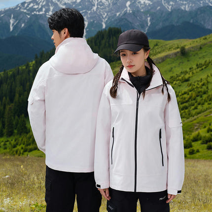 Men's and Women's 3-in-1 Jacket - Windproof, Waterproof and Warm Mountaineering Jacket