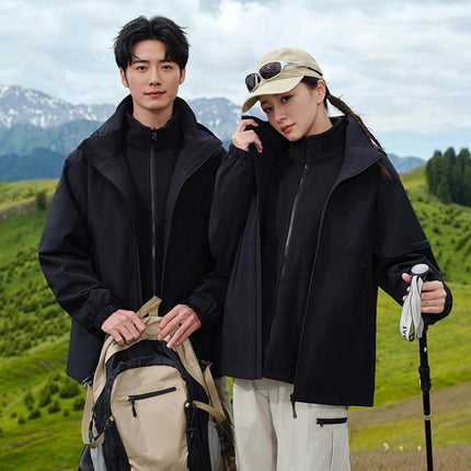 Men's and Women's 3-in-1 Jacket - Windproof, Waterproof and Warm Mountaineering Jacket