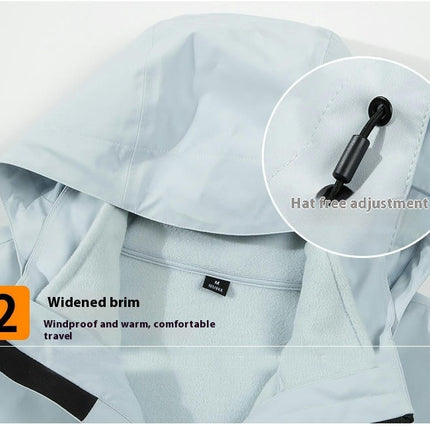 Men's and Women's 3-in-1 Jacket - Windproof, Waterproof and Warm Mountaineering Jacket