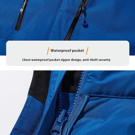 Men's Waterproof 3-in-1 Ski Snow Jacket Puffer Liner Insulated Winter Coat