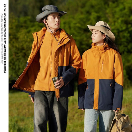 Women's 3-in-1 Winter Coats Snow Ski Jacket Waterproof Windproof Fleece Lined Winter Jacket