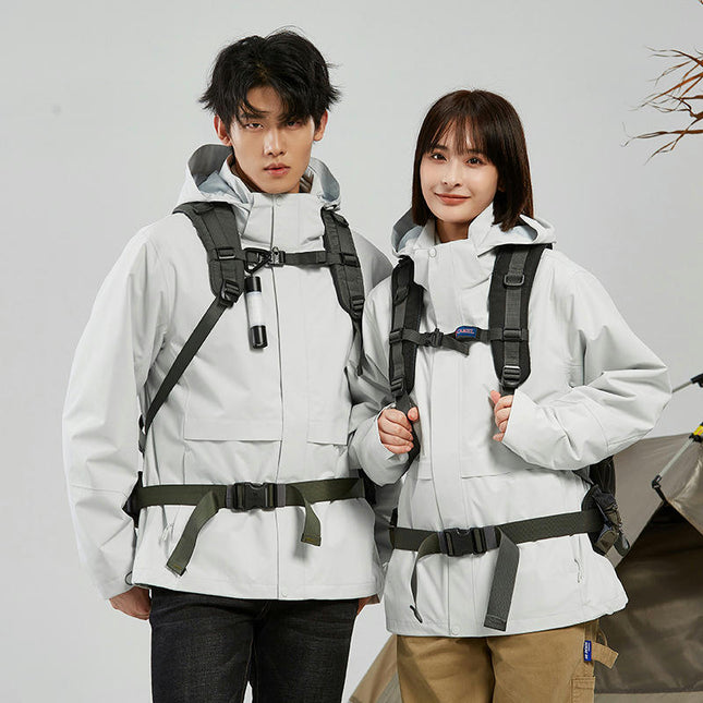 Waterproof Jackets for Men and Women Warm 3 in 1 Ski Winter Outerwear Mountaineering Clothes