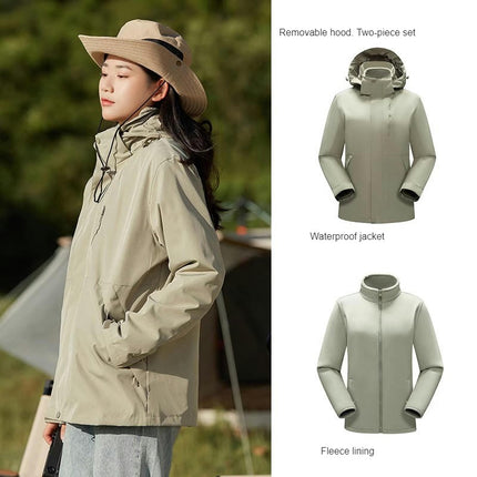 Womens Ski Jackets Waterproof Fleece Snow Coat 3 in 1 Snowboarding Jackets Winter Warm Windbreaker 1