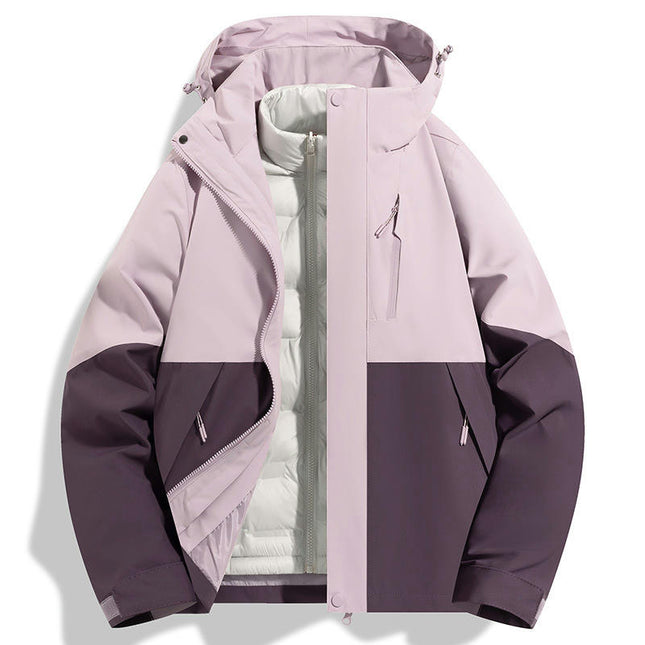 Womens Ski Jackets Waterproof Fleece Snow Coat 3 in 1 Snowboarding Jackets Winter Warm Windbreaker 2