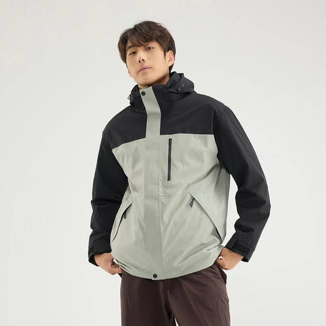 3-in-1 Jacket - Windproof and Waterproof Outdoor Skiing and Mountaineering Jacket for Men and Women 3