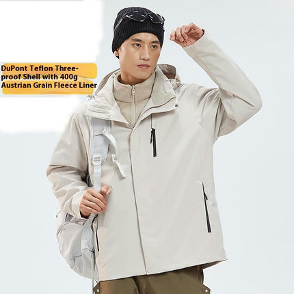 3-in-1 Jacket - Windproof and Waterproof Outdoor Skiing and Mountaineering Jacket for Men and Women 2