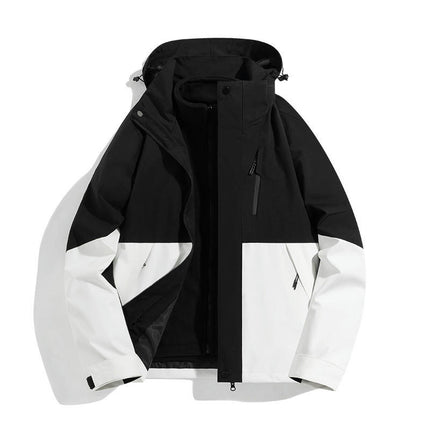 Men's Women's 3 in 1 Winter Ski Jacket Warm Fleece Liner Jacket Waterproof Coat 2