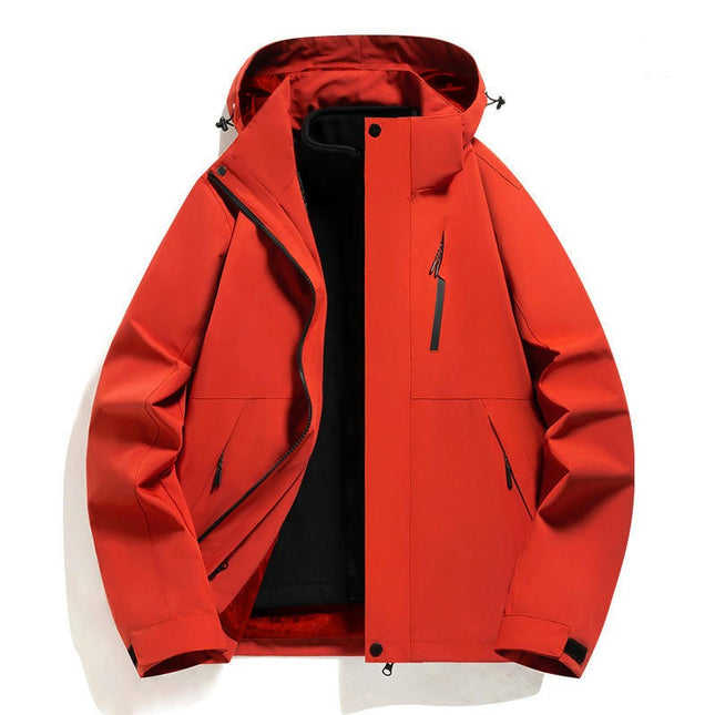 Men's Women's 3 in 1 Winter Ski Jacket Warm Fleece Liner Jacket Waterproof Coat 1