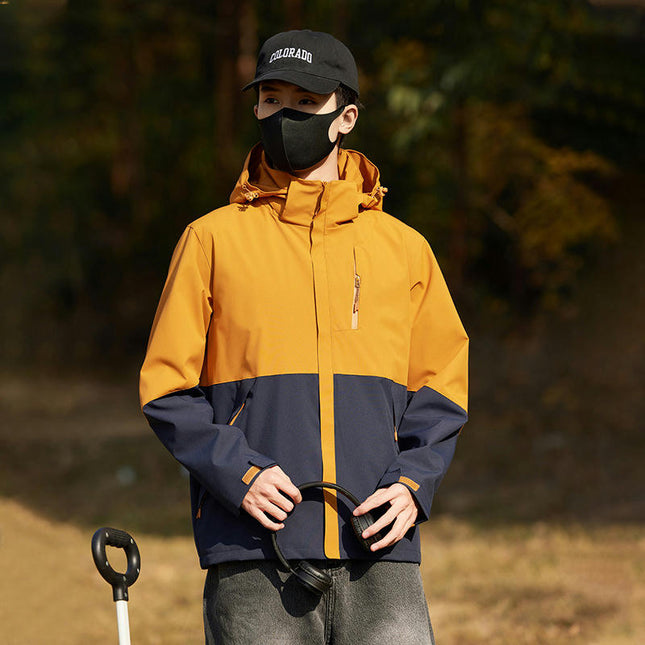 Men's Women's 3 in 1 Winter Ski Jacket Warm Fleece Liner Jacket Waterproof Coat 2
