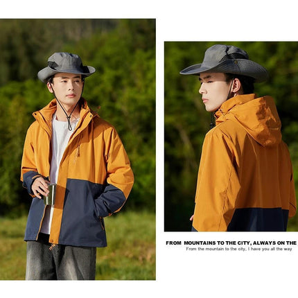 Men's Women's 3 in 1 Winter Ski Jacket Warm Fleece Liner Jacket Waterproof Coat