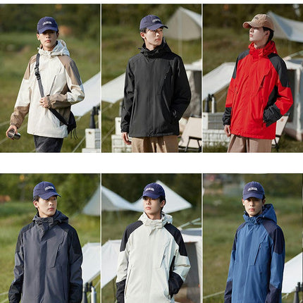 Men's and Women's 3-in-1 Detachable 2-Piece Windproof and Waterproof Ski Jacket 3