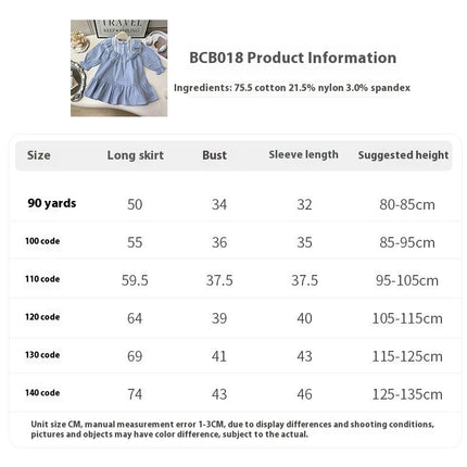 Girls Dress-Spring and Autumn Baby Girls Casual Doll Collar Striped Shirt Dress