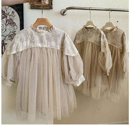 Girls Dresses-Spring and Autumn Super Fairy Birthday Dress Princess Dress