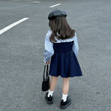 Girls Temperament Dress Autumn Style Children Sweet Long Sleeve Princess Dress