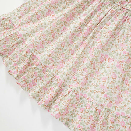 Baby Toddler Girl Floral Dress Dress Long Sleeve Cotton Playwear Dresses 2-10T