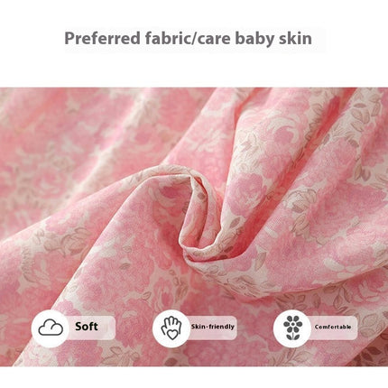 Baby Toddler Girl Lapel Dress Long Sleeve Cotton Cute Dress 2-10 Years Old