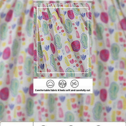Girls Flower Peter Pan Collar Dress Spring and Autumn Long Sleeve Floral Dress