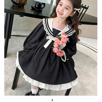 Dress Long Sleeve for Toddler School Style-Spring and Autumn Casual Fashion Dresses