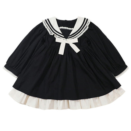 Dress Long Sleeve for Toddler School Style-Spring and Autumn Casual Fashion Dresses