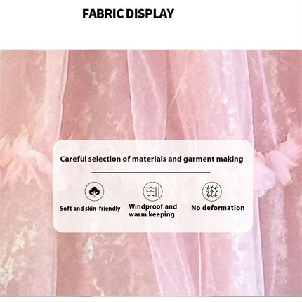 Girls Spring Long Sleeve Dress Knitted Splicing Princess Dress Little Girl Fairy Dress