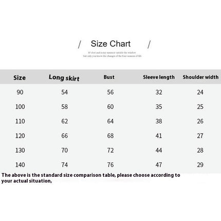 Little Girl Children Round Neck Long Sleeve Ruffles Fashion Party Dresses
