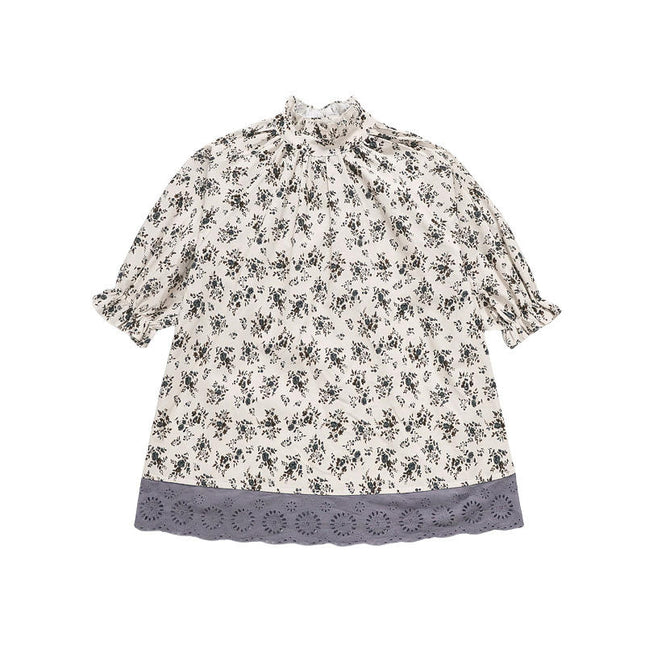 Dresses for Girls Cute Floral Print Fashion Casual Long Sleeve Dresses