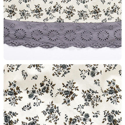 Dresses for Girls Cute Floral Print Fashion Casual Long Sleeve Dresses