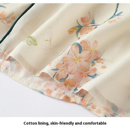 Long Sleeve Cheongsam Performance Dress Spring Autumn Girls Retro Tang Dress