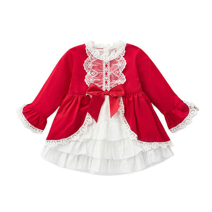 Lolita Dress Girls Kids Infants New Year Long Sleeve Cute Lolita Dress