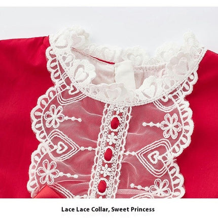 Lolita Dress Girls Kids Infants New Year Long Sleeve Cute Lolita Dress