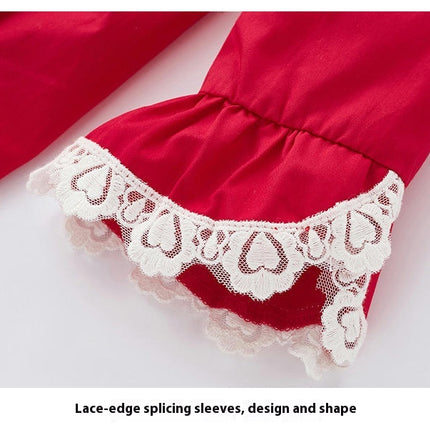 Lolita Dress Girls Kids Infants New Year Long Sleeve Cute Lolita Dress