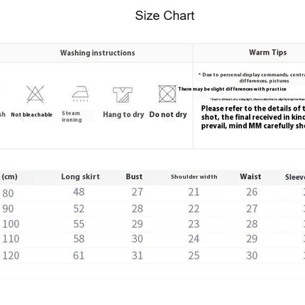 Girls Chinese Classical Horse Skirt Ethnic Retro Pattern Long Sleeved Dresses