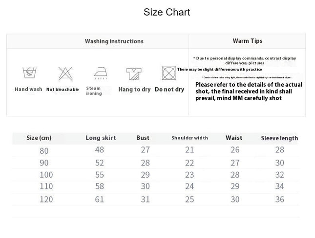 Girls Chinese Classical Horse Skirt Ethnic Retro Pattern Long Sleeved Dresses