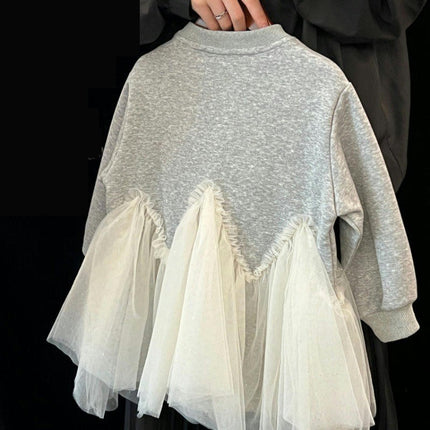 Toddler Girls Dress Long Sleeve Casual Sequins Tulle Party Dresses