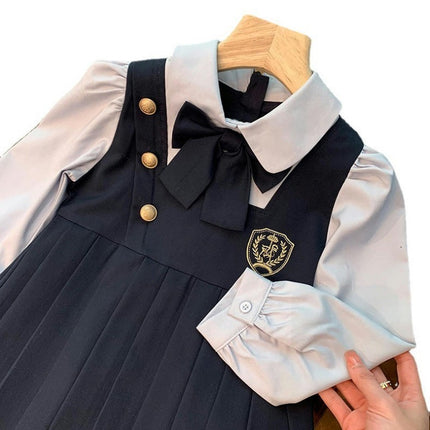Spring and Autumn Toddler Girls Outfits Long Sleeve Shirt Dress