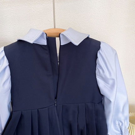 Spring and Autumn Toddler Girls Outfits Long Sleeve Shirt Dress