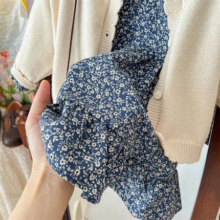 Fashion Girls Casual Floral Dress Long Sleeve A Line Twirly Dresses
