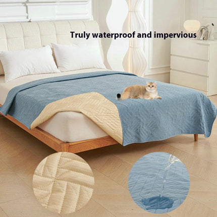 Waterproof Blanket Reversible Dog Bed Cover Pet Blanket for Furniture Bed Sofa