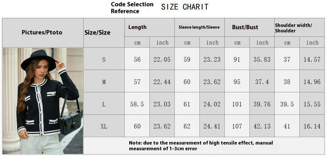 Women's Color Block Knit Sweaters Long Sleeve Button Down Crew Neck Cardigan