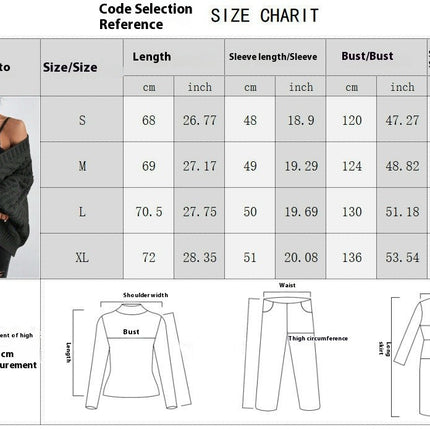 Women's Long Sleeve Cable Knit Sweater Open Front Button Down Knit Cardigan
