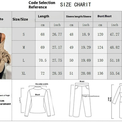 Women's Cable Knit Cardigan Long Sleeve Open Front Button Down Sweater