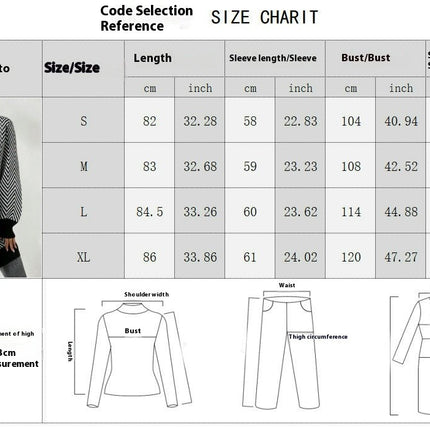 Women's Striped Cardigan Long Sleeve Open Front Knit Oversized Sweater