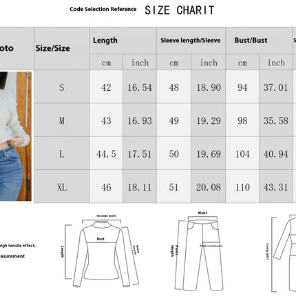 Women's Knit Cable Cropped Sweater Casual Long Sleeve Crew Neck Pullover Tops