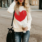 White + red heart