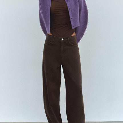 Women's Long Sleeve Knit Cardigan Mock Neck Button Down Sweaters